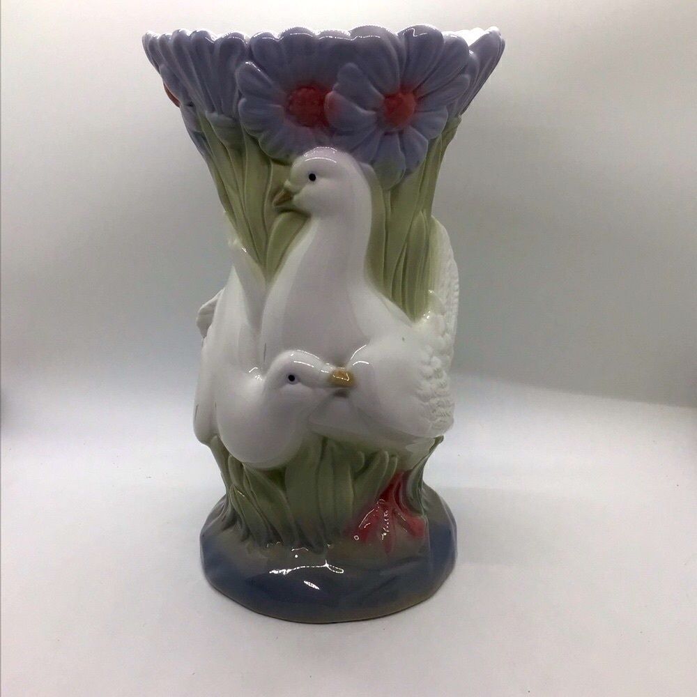 Vintage M. Requena Porcelain Dove Vase